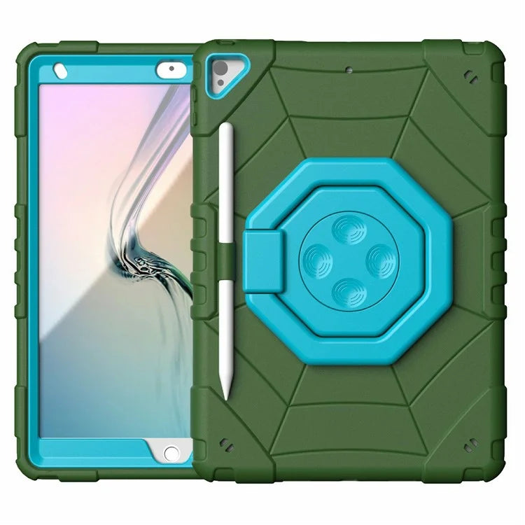 For iPad 10.2 (2019) / (2020) / (2021) Case Fidget Toy Hand Grip PC+TPU Spider Style Cover