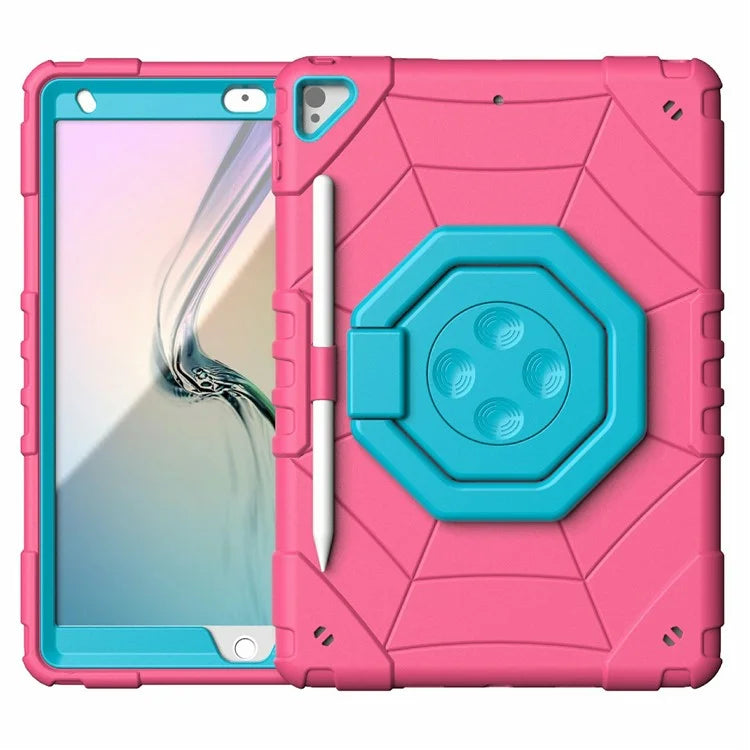 For iPad 10.2 (2019) / (2020) / (2021) Case Fidget Toy Hand Grip PC+TPU Spider Style Cover