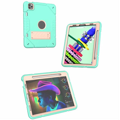 For iPad Pro 11 (2018) / (2020) / (2021) / (2022) / iPad Air (2020) / (2022) Case with Pencil Slot Kickstand Tablet Cover