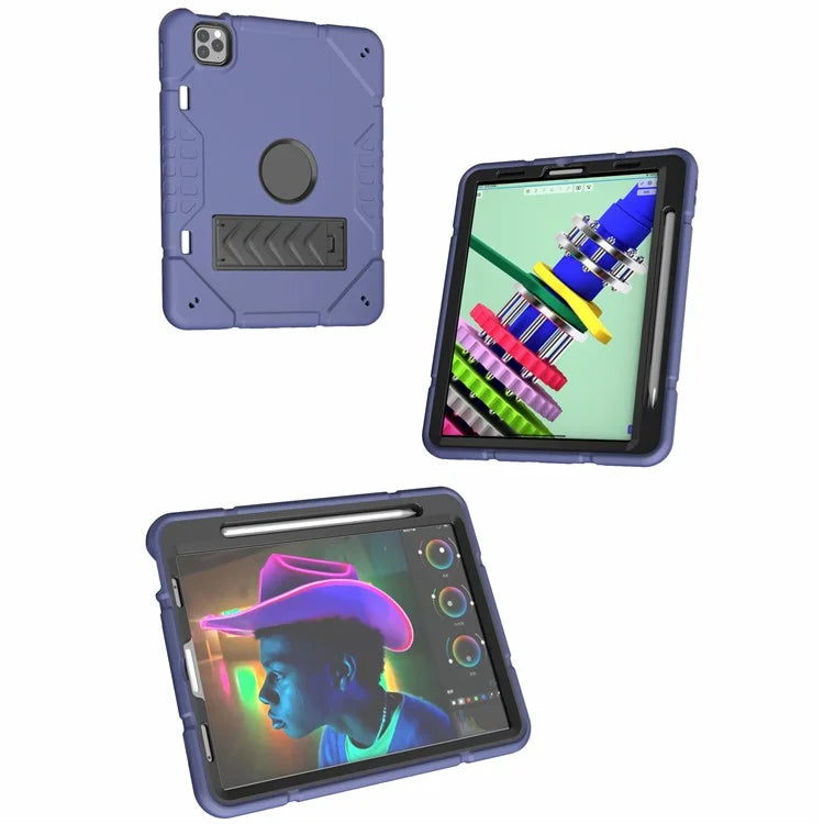 For iPad Pro 11 (2018) / (2020) / (2021) / (2022) / iPad Air (2020) / (2022) Case with Pencil Slot Kickstand Tablet Cover