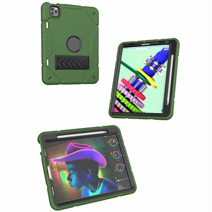 For iPad Pro 11 (2018) / (2020) / (2021) / (2022) / iPad Air (2020) / (2022) Case with Pencil Slot Kickstand Tablet Cover