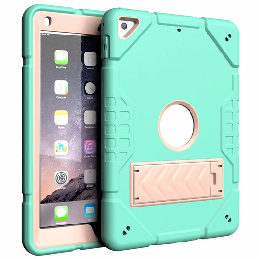 For iPad Air 2 / iPad Pro 9.7 inch (2016) / iPad 9.7-inch (2017) / (2018) Case TPU + PC Shockproof Kickstand Cover