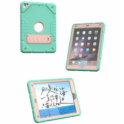 For iPad Air 2 / iPad Pro 9.7 inch (2016) / iPad 9.7-inch (2017) / (2018) Case TPU + PC Shockproof Kickstand Cover