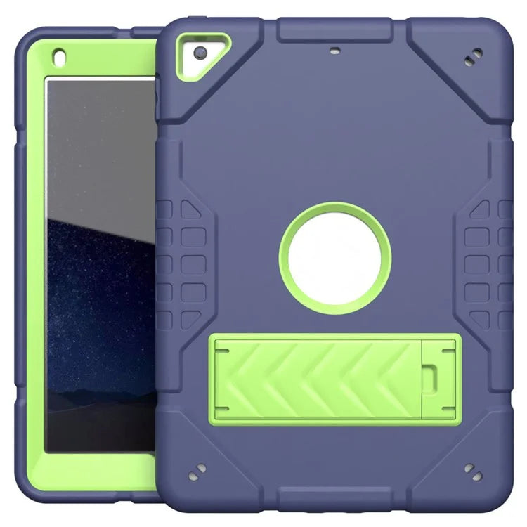 For iPad Air 2 / iPad Pro 9.7 inch (2016) / iPad 9.7-inch (2017) / (2018) Case TPU + PC Shockproof Kickstand Cover