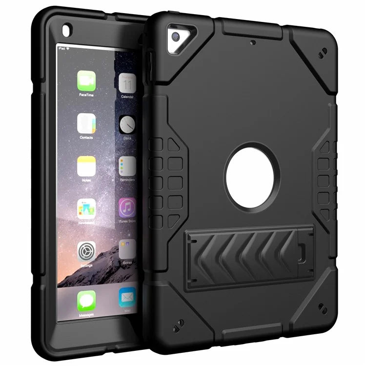 For iPad Air 2 / iPad Pro 9.7 inch (2016) / iPad 9.7-inch (2017) / (2018) Case TPU + PC Shockproof Kickstand Cover