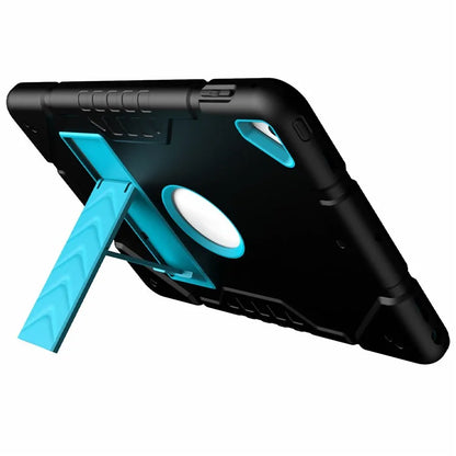 For iPad Air 2 / iPad Pro 9.7 inch (2016) / iPad 9.7-inch (2017) / (2018) Case TPU + PC Shockproof Kickstand Cover