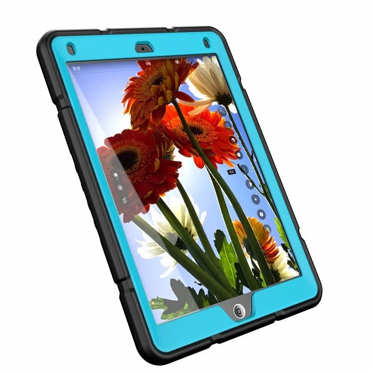 For iPad Air 2 / iPad Pro 9.7 inch (2016) / iPad 9.7-inch (2017) / (2018) Case TPU + PC Shockproof Kickstand Cover
