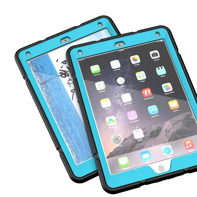 For iPad Air 2 / iPad Pro 9.7 inch (2016) / iPad 9.7-inch (2017) / (2018) Case TPU + PC Shockproof Kickstand Cover