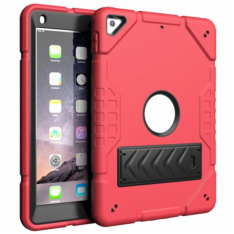 For iPad Air 2 / iPad Pro 9.7 inch (2016) / iPad 9.7-inch (2017) / (2018) Case TPU + PC Shockproof Kickstand Cover