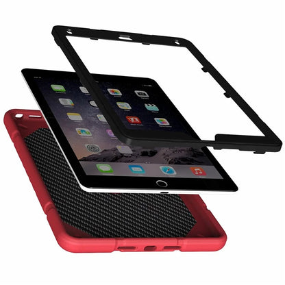 For iPad Air 2 / iPad Pro 9.7 inch (2016) / iPad 9.7-inch (2017) / (2018) Case TPU + PC Shockproof Kickstand Cover