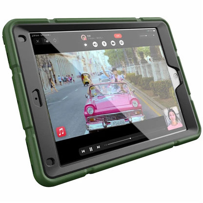 For iPad Air 2 / iPad Pro 9.7 inch (2016) / iPad 9.7-inch (2017) / (2018) Case TPU + PC Shockproof Kickstand Cover