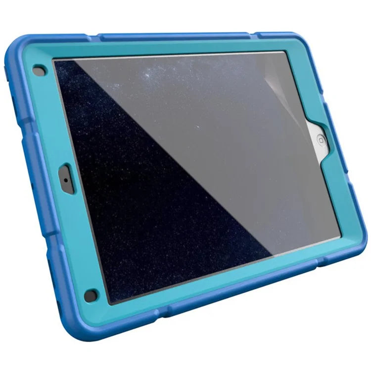 For iPad Air 2 / iPad Pro 9.7 inch (2016) / iPad 9.7-inch (2017) / (2018) Case TPU + PC Shockproof Kickstand Cover