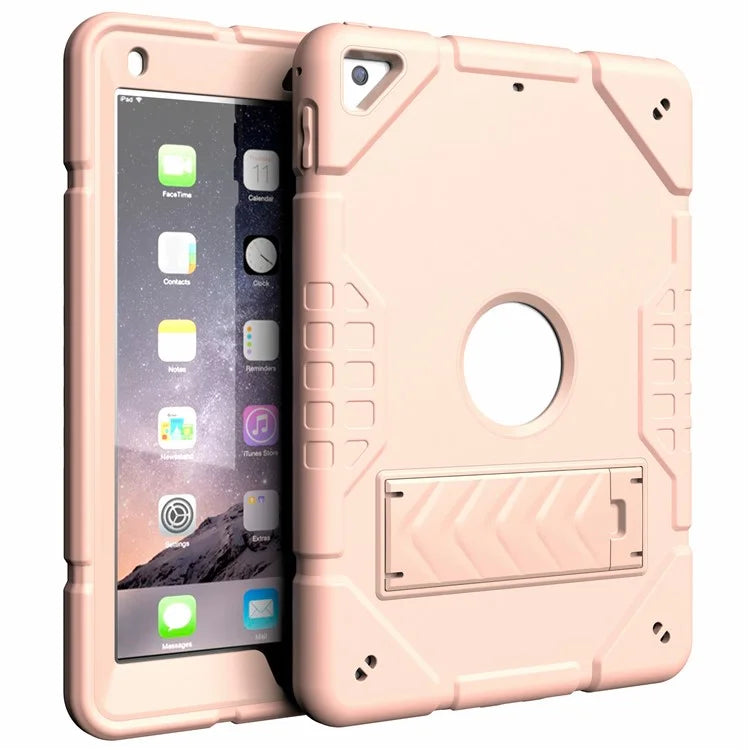 For iPad Air 2 / iPad Pro 9.7 inch (2016) / iPad 9.7-inch (2017) / (2018) Case TPU + PC Shockproof Kickstand Cover
