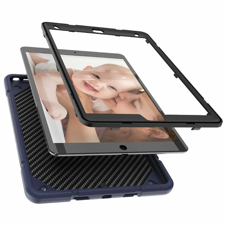 For iPad 10.2 (2019) / (2020) / (2021) Case Kickstand Heavy Duty TPU + PC Tablet Cover Anti-Slip