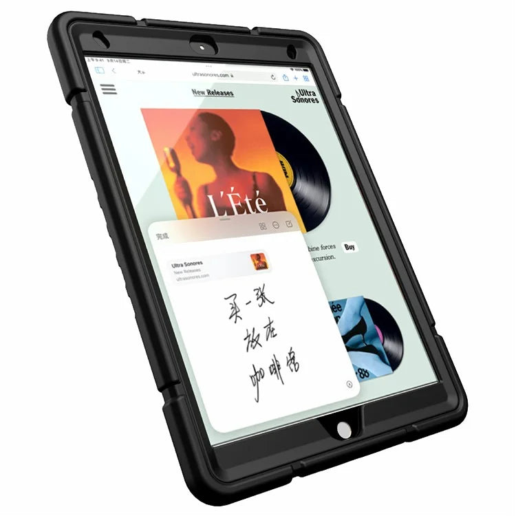 For iPad 10.2 (2019) / (2020) / (2021) Case Kickstand Heavy Duty TPU + PC Tablet Cover Anti-Slip