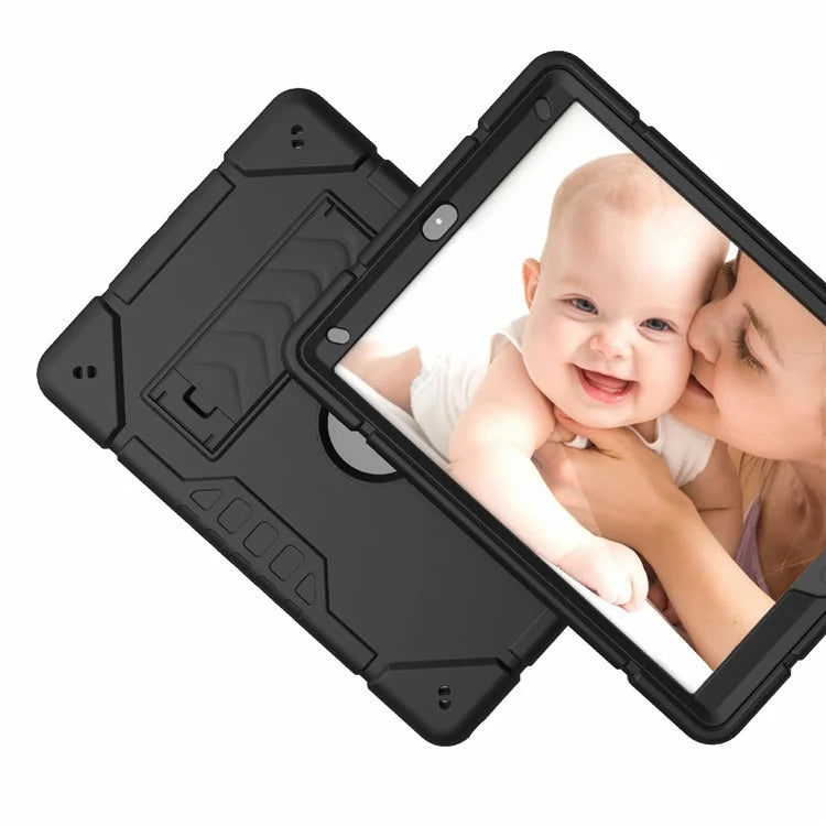 For iPad 10.2 (2019) / (2020) / (2021) Case Kickstand Heavy Duty TPU + PC Tablet Cover Anti-Slip