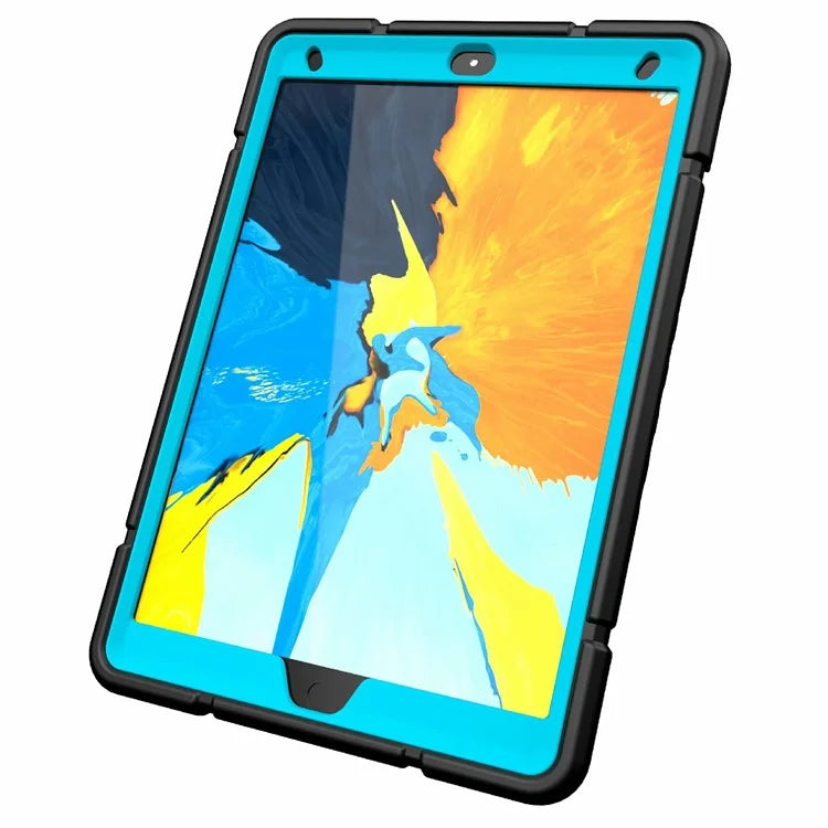 For iPad 10.2 (2019) / (2020) / (2021) Case Kickstand Heavy Duty TPU + PC Tablet Cover Anti-Slip