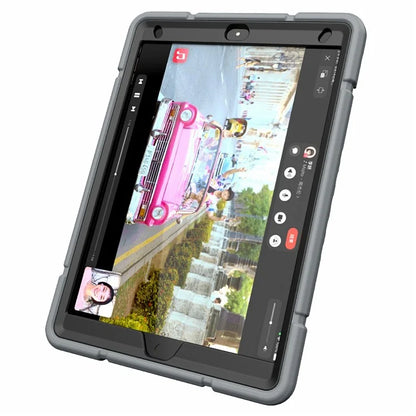 For iPad 10.2 (2019) / (2020) / (2021) Case Kickstand Heavy Duty TPU + PC Tablet Cover Anti-Slip