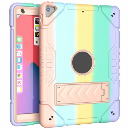 For iPad 10.2 (2019) / (2020) / (2021) Case Kickstand Heavy Duty TPU + PC Tablet Cover Anti-Slip