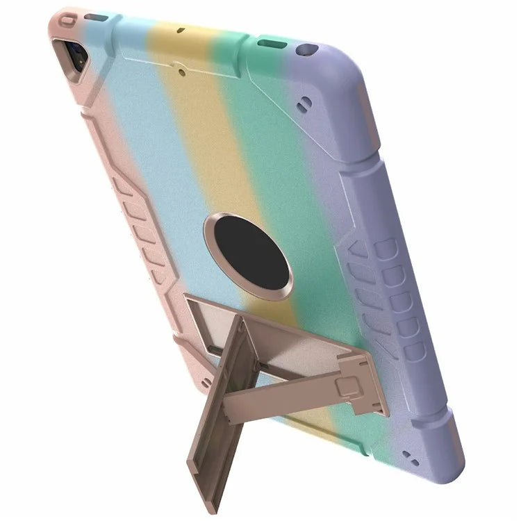 For iPad 10.2 (2019) / (2020) / (2021) Case Kickstand Heavy Duty TPU + PC Tablet Cover Anti-Slip