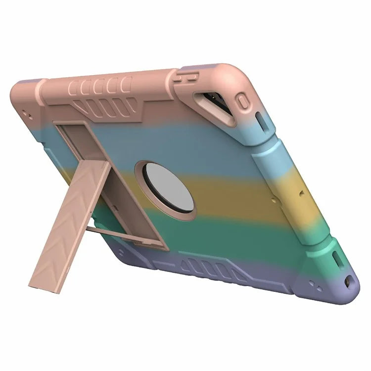 For iPad 10.2 (2019) / (2020) / (2021) Case Kickstand Heavy Duty TPU + PC Tablet Cover Anti-Slip