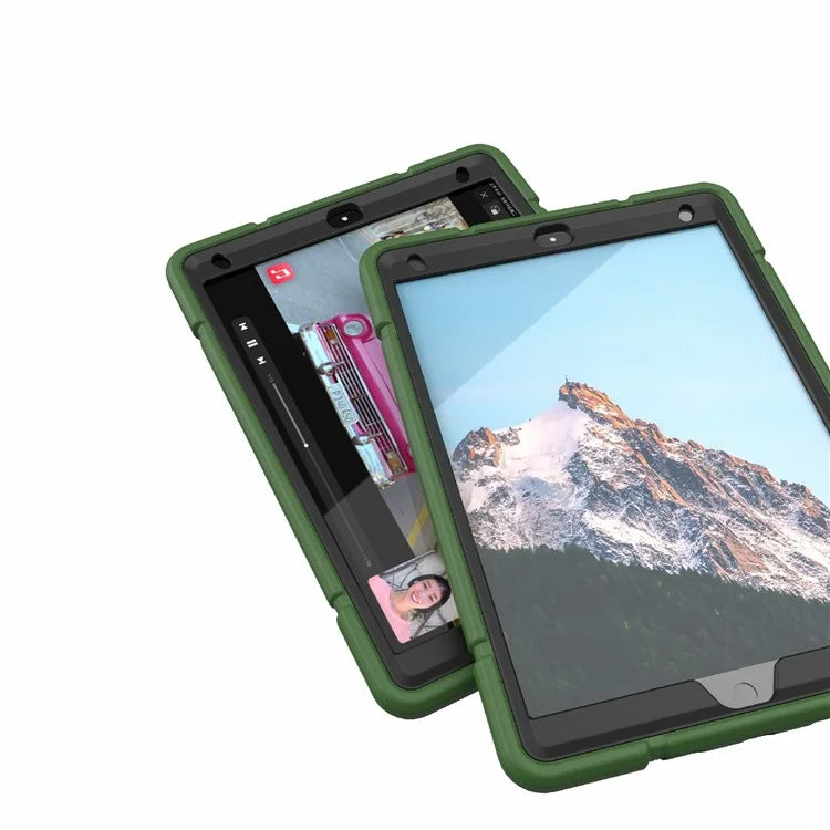 For iPad 10.2 (2019) / (2020) / (2021) Case Kickstand Heavy Duty TPU + PC Tablet Cover Anti-Slip