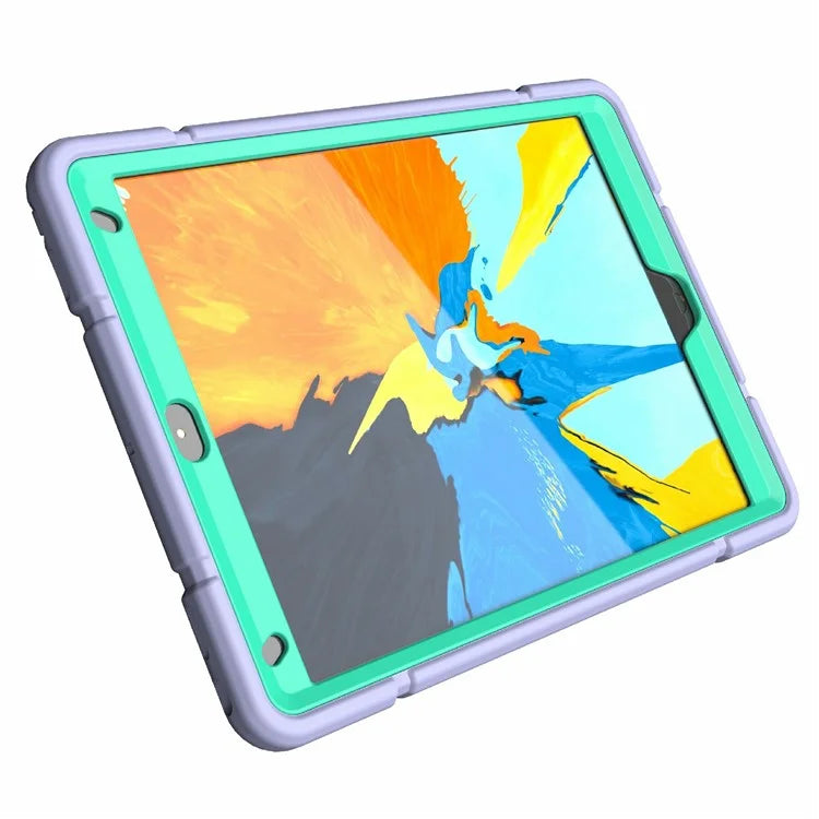 For iPad 10.2 (2019) / (2020) / (2021) Case Kickstand Heavy Duty TPU + PC Tablet Cover Anti-Slip