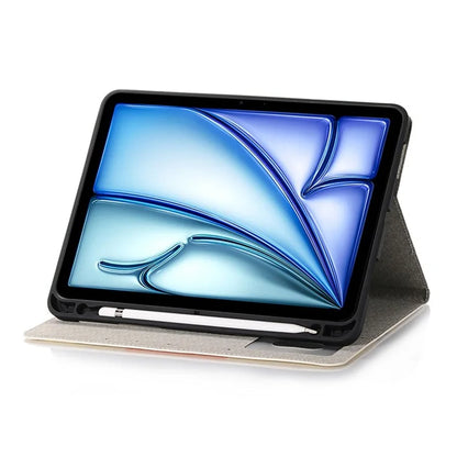 For iPad Air 11 (2024) / iPad Air (2020) / (2022) Case Wallet Pattern Leather Tablet Cover