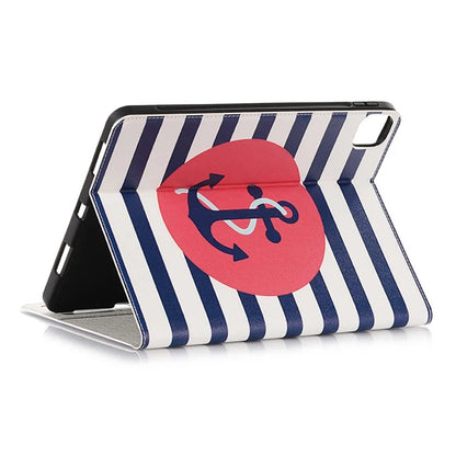 For iPad Air 11 (2024) / iPad Air (2020) / (2022) Case Wallet Pattern Leather Tablet Cover