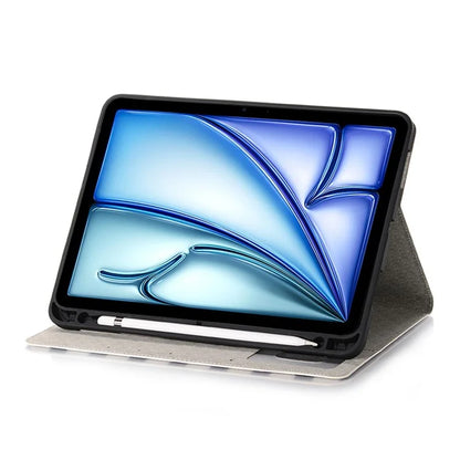 For iPad Air 11 (2024) / iPad Air (2020) / (2022) Case Wallet Pattern Leather Tablet Cover