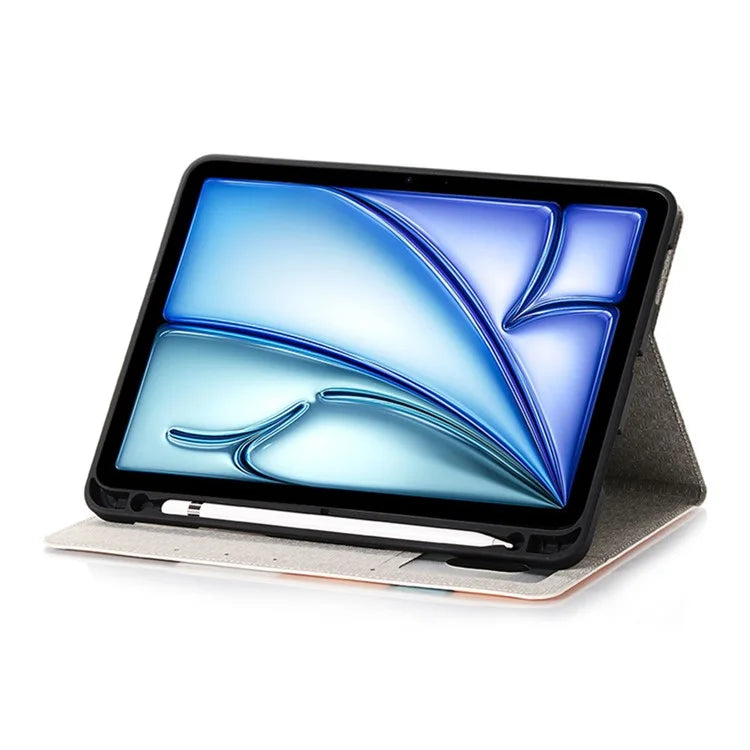 For iPad Air 11 (2024) / iPad Air (2020) / (2022) Case Wallet Pattern Leather Tablet Cover