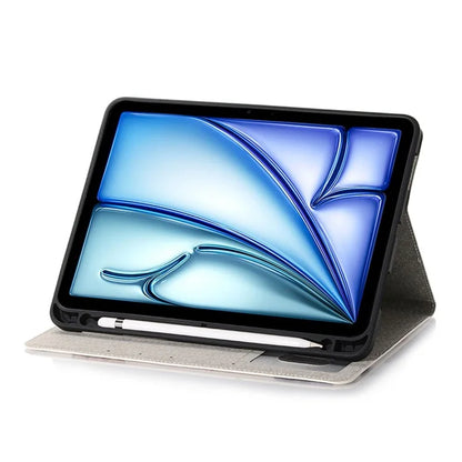 For iPad Air 11 (2024) / iPad Air (2020) / (2022) Case Wallet Pattern Leather Tablet Cover