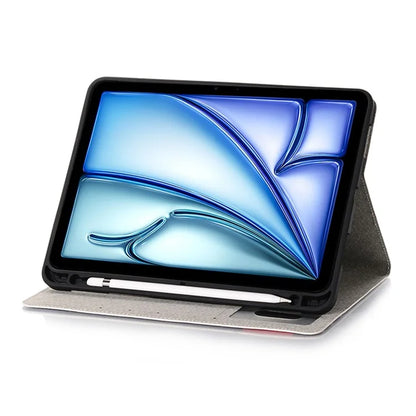 For iPad Air 11 (2024) / iPad Air (2020) / (2022) Case Wallet Pattern Leather Tablet Cover