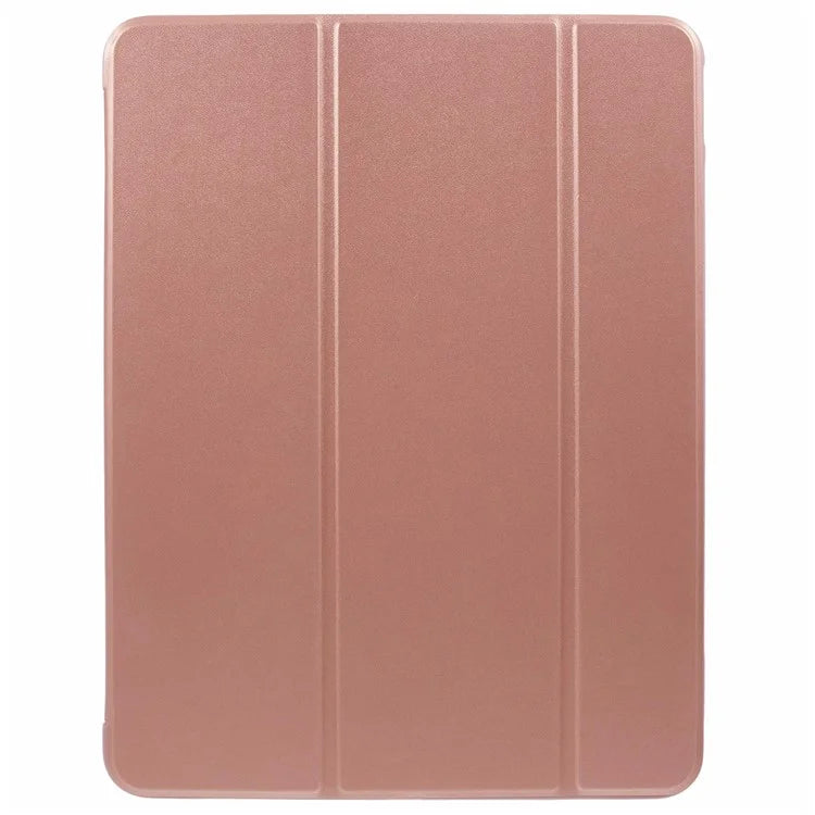 For iPad Pro 11 (2024) Case Leather + Honeycomb TPU Tablet Cover Tri-Fold Stand