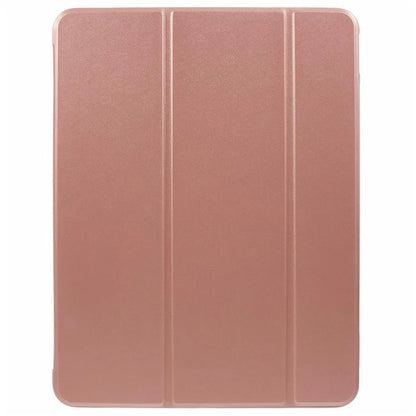 For iPad Pro 11 (2024) Case Leather + Honeycomb TPU Tablet Cover Tri-Fold Stand