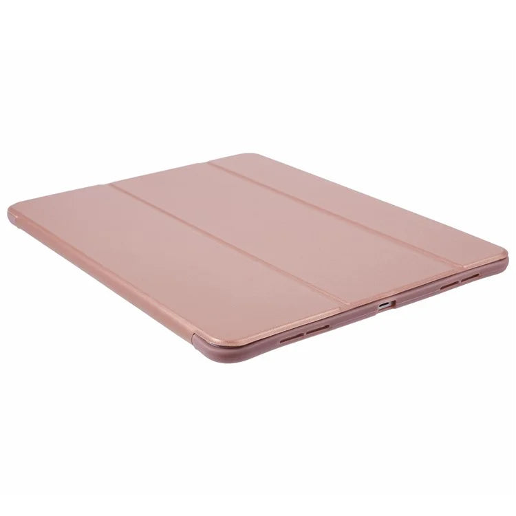 For iPad Pro 11 (2024) Case Leather + Honeycomb TPU Tablet Cover Tri-Fold Stand