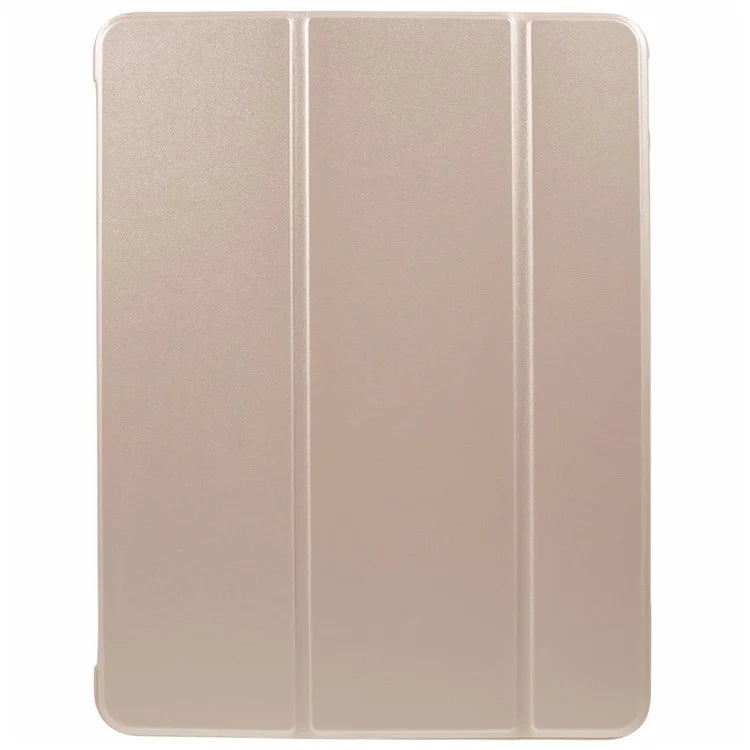 For iPad Pro 11 (2024) Case Leather + Honeycomb TPU Tablet Cover Tri-Fold Stand