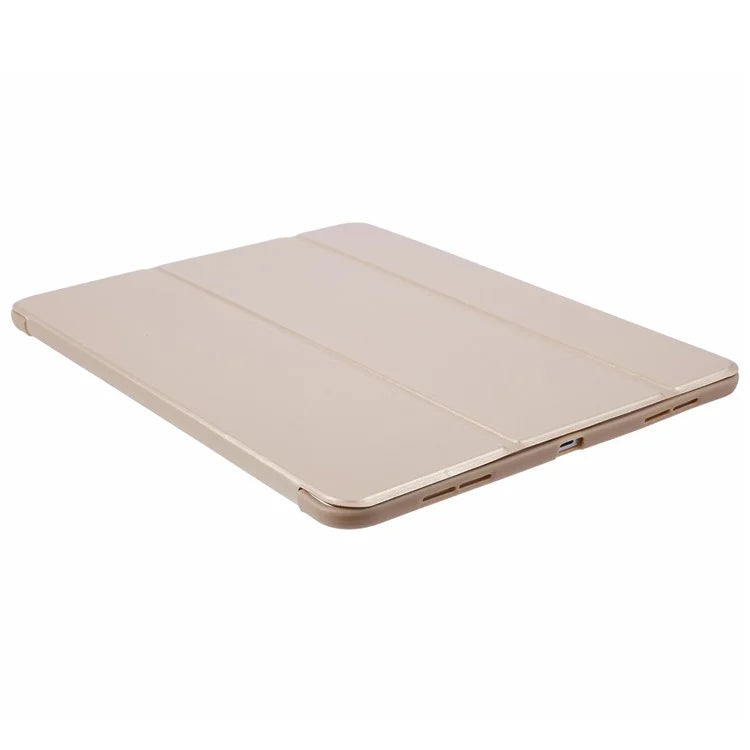 For iPad Pro 11 (2024) Case Leather + Honeycomb TPU Tablet Cover Tri-Fold Stand