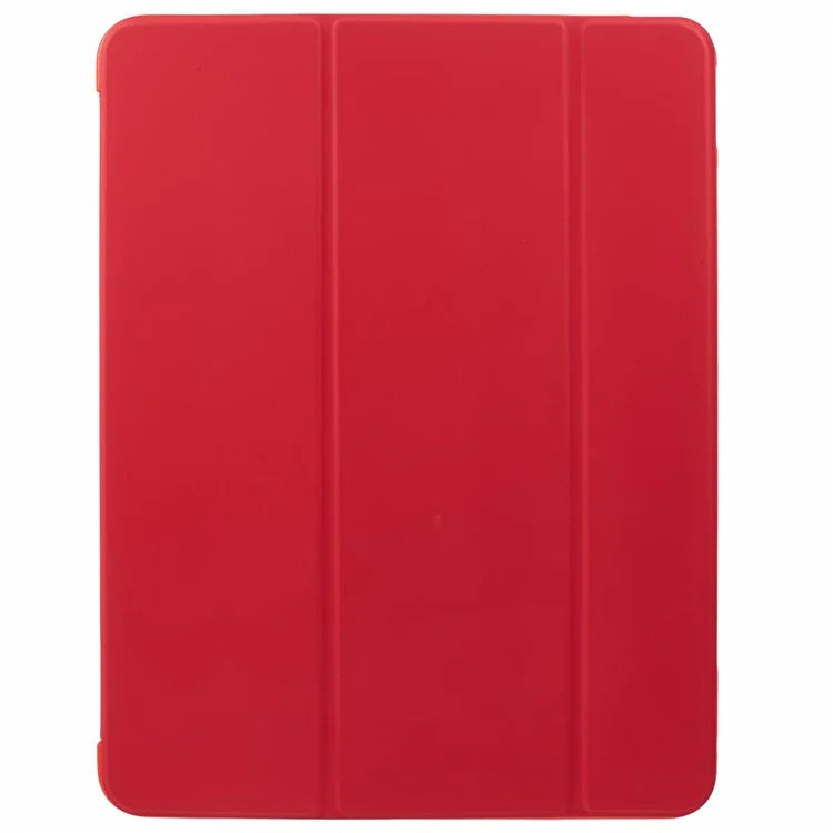 For iPad Pro 11 (2024) Case Leather + Honeycomb TPU Tablet Cover Tri-Fold Stand