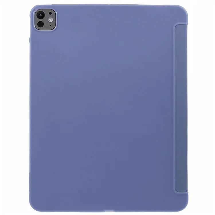 For iPad Pro 11 (2024) Case Leather + Honeycomb TPU Tablet Cover Tri-Fold Stand