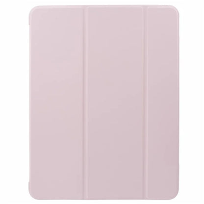 For iPad Pro 11 (2024) Case Leather + Honeycomb TPU Tablet Cover Tri-Fold Stand