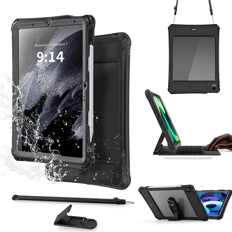 SHELLBOX For iPad Air 11 (2024) / iPad Air (2022) / (2020) Case IP68 Waterproof Dustproof Shockproof Built-In Screen Protector