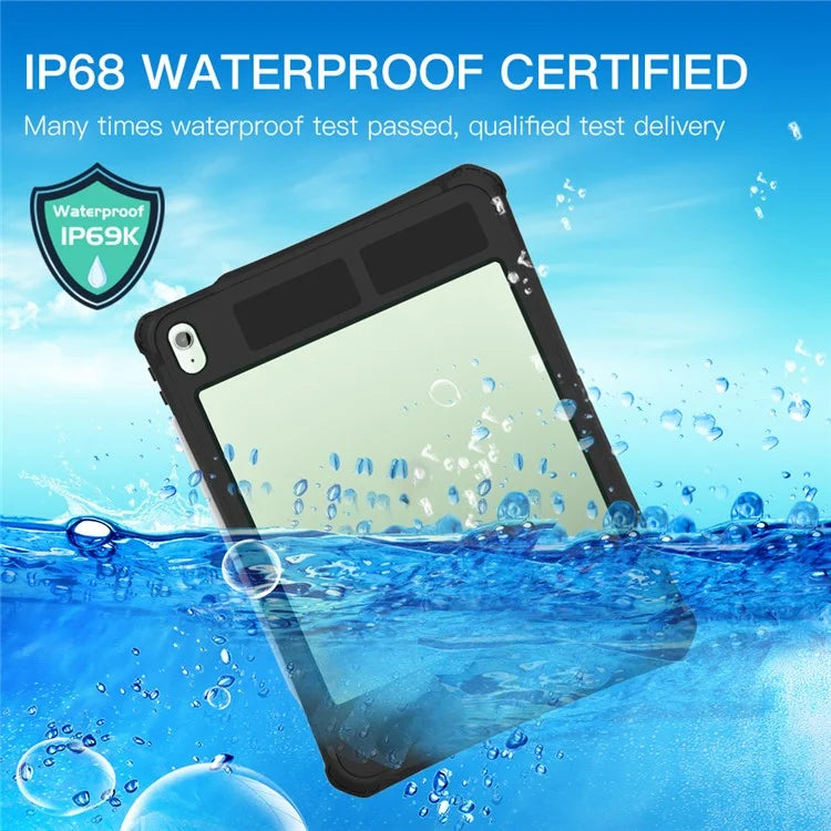 SHELLBOX For iPad Air 11 (2024) / iPad Air (2022) / (2020) Case IP68 Waterproof Dustproof Shockproof Built-In Screen Protector