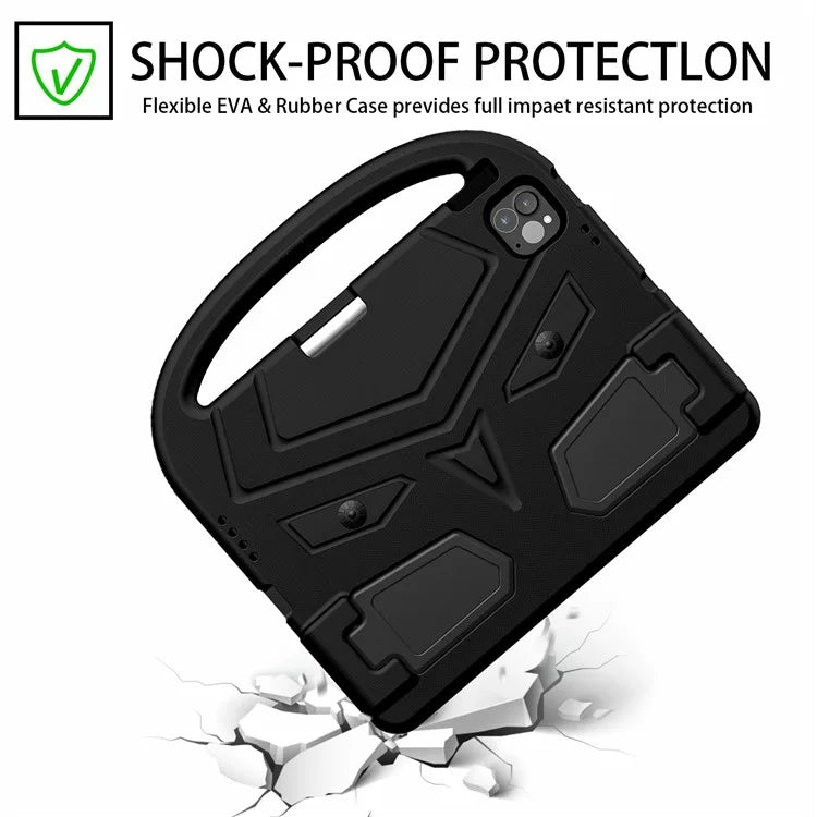 For iPad Pro 11 (2024) Case Sparrow Style EVA Tablet Cover with Kickstand