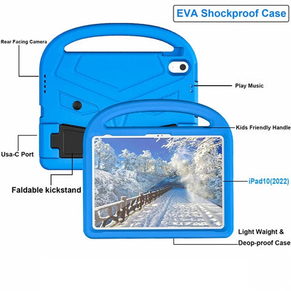 For iPad Air 11 (2024) Kickstand Case Sparrow Style EVA Tablet Cover