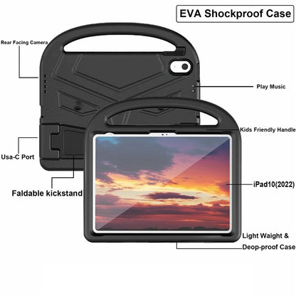 For iPad Air 11 (2024) Kickstand Case Sparrow Style EVA Tablet Cover