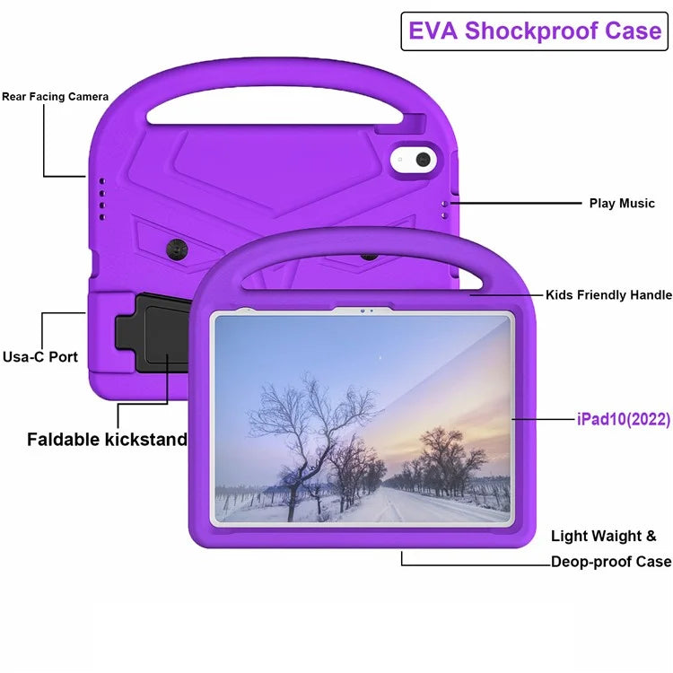 For iPad Air 11 (2024) Kickstand Case Sparrow Style EVA Tablet Cover
