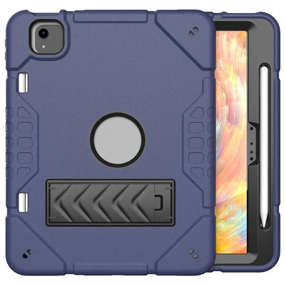 For iPad Air 11 (2024) M2 Case Rugged Kickstand PC+TPU Tablet Cover with Pen Slot