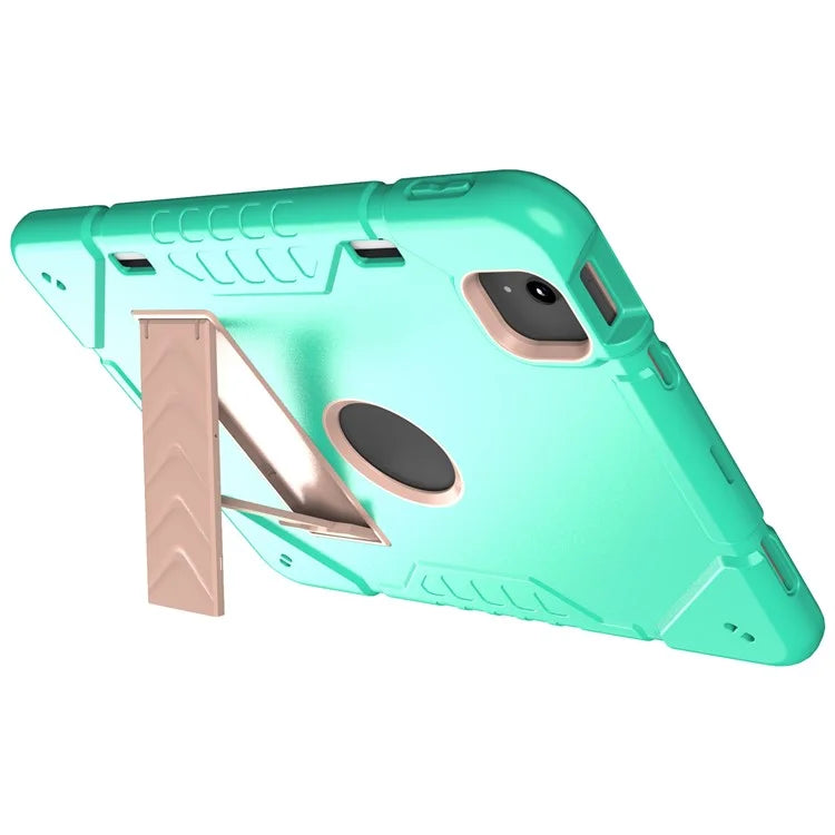 For iPad Air 11 (2024) M2 Case Rugged Kickstand PC+TPU Tablet Cover with Pen Slot