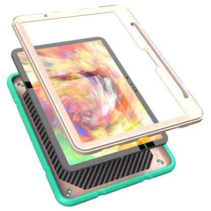 For iPad Air 11 (2024) M2 Case Rugged Kickstand PC+TPU Tablet Cover with Pen Slot